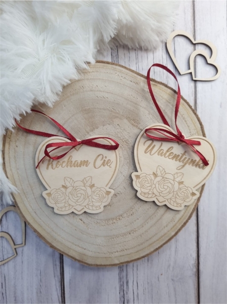 Zawieszka SERCE personalizowane 3 MegaPrezencik.pl