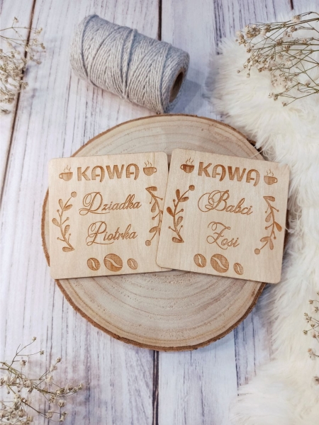 Podkładki pod Kawę i Herbatę dla Dziadków 3 MegaPrezencik.pl