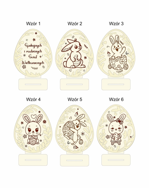 Jajko Wielkanocne stojące projekt 1 MegaPrezencik.pl