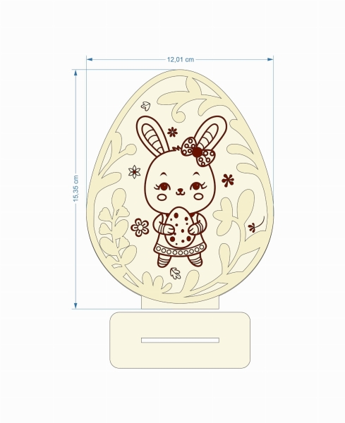 Jajko Wielkanocne stojące projekt 2 MegaPrezencik.pl