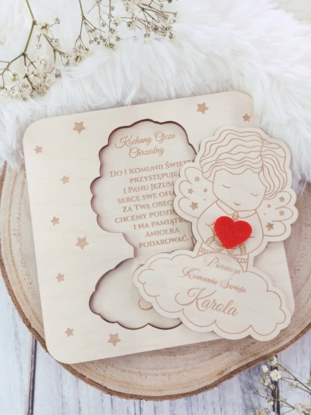 Podziękowanie dla chrzestnych ANIOŁEK 3 MegaPrezencik.pl