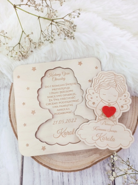 Podziękowanie dla chrzestnych ANIOŁEK 5 MegaPrezencik.pl