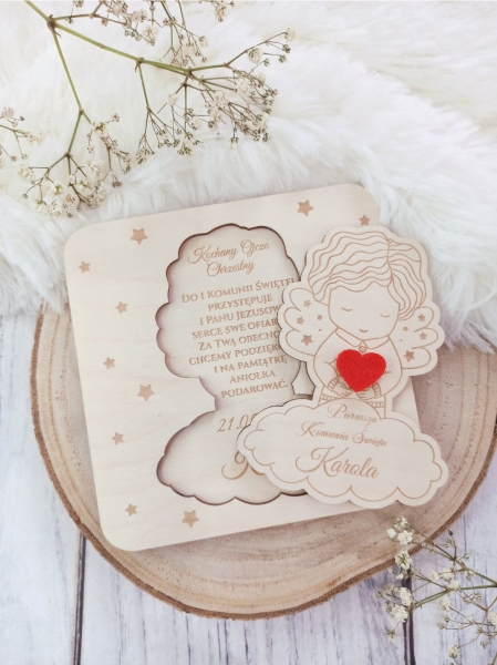 Podziękowanie dla chrzestnych ANIOŁEK 6 MegaPrezencik.pl