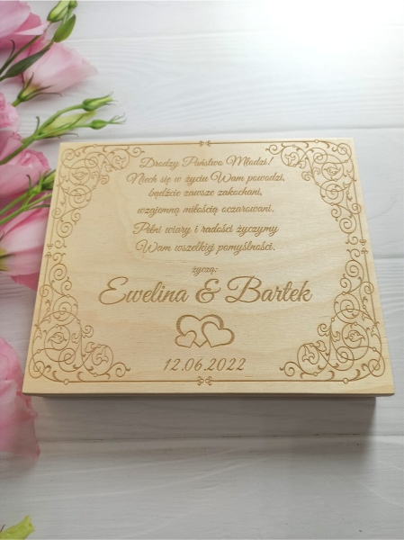 Pudełko na prezent Ślubny 2 MegaPrezencik.pl