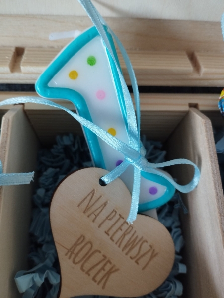 Pamiątka na Chrzest Święty Drewniana skrzynka wspomnień 7 MegaPrezencik.pl