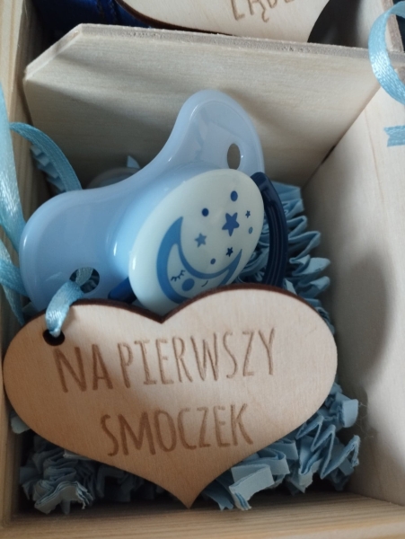 Pamiątka na Chrzest Święty Drewniana skrzynka wspomnień 9 MegaPrezencik.pl