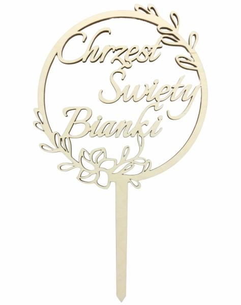 Topper Chrzest Święty personalizowany 2 MegaPrezencik.pl