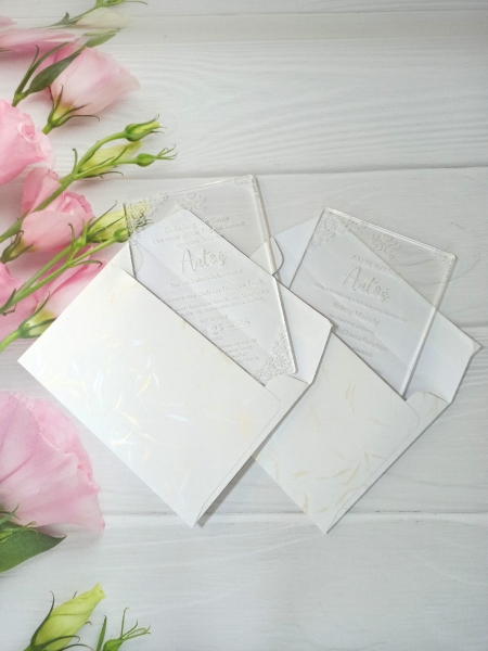 Zaproszenie na Chrzest Święty z pleksi 4 MegaPrezencik.pl