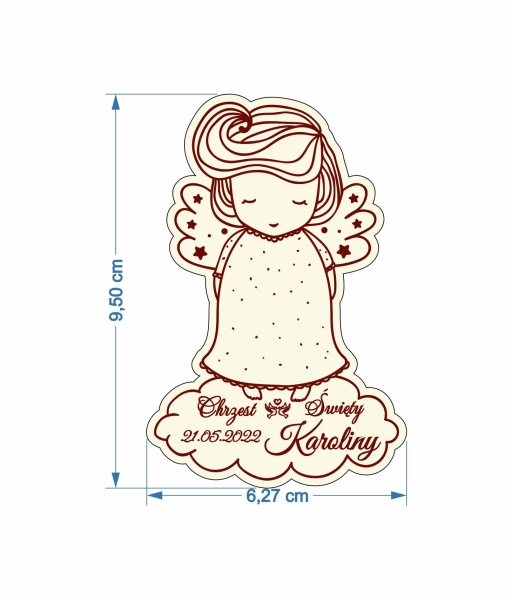 Magnes aniołek na Chrzest Swiety duży projekt.jpg