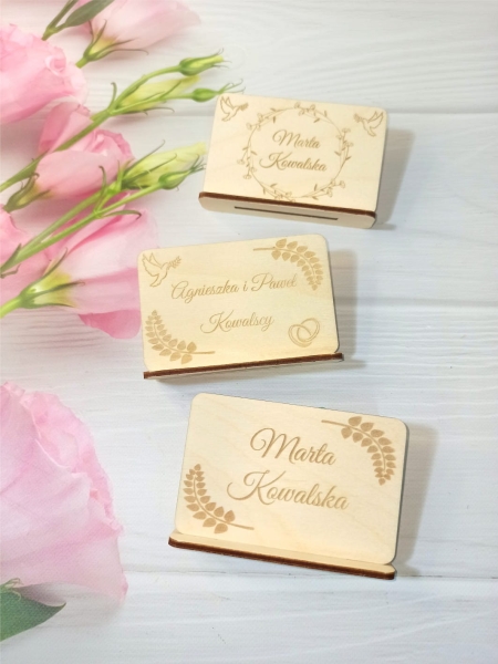 Winietki drewniane dla gości 3 MegaPrezencik.pl