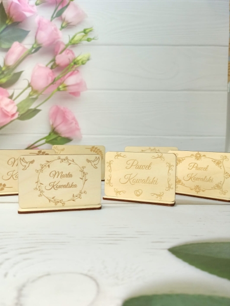 Winietki drewniane dla gości 7 MegaPrezencik.pl