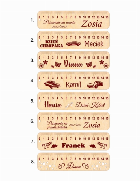 linijki personalizowane na każdą okazję 2 MegaPrezencik.pl