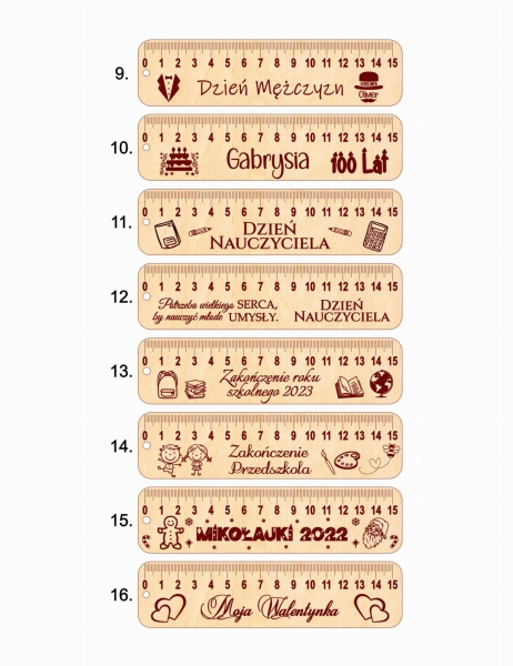 linijki personalizowane na każdą okazję 3 MegaPrezencik.pl