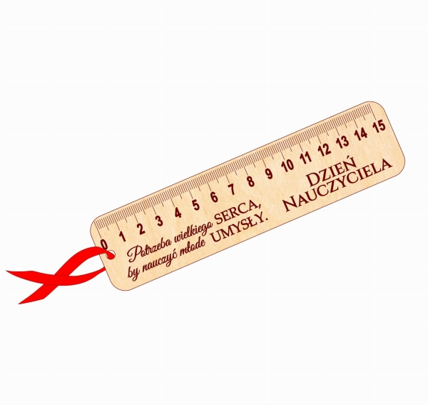 Linijka personalizowana Dzień Nauczyciela MegaPrezencik.pl