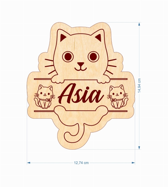 Tabliczki z imieniem ze sklejki MegaPrezencik.pl