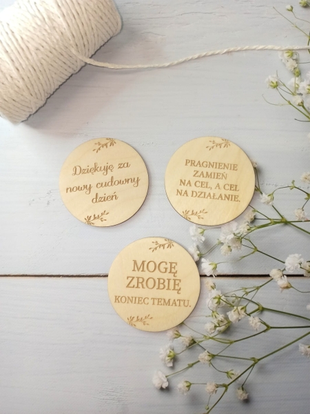 Tabliczki motywacyjne ze sklejki 1 MegaPrezencik.pl