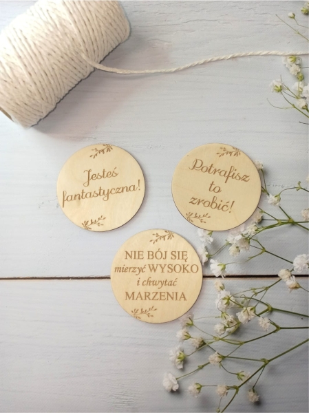 Tabliczki motywacyjne ze sklejki 2 MegaPrezencik.pl