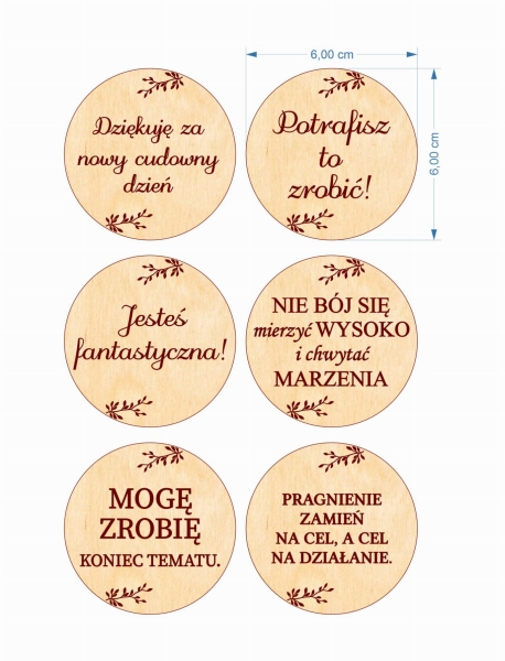 Tabliczki motywacyjne ze sklejki 4 MegaPrezencik.pl