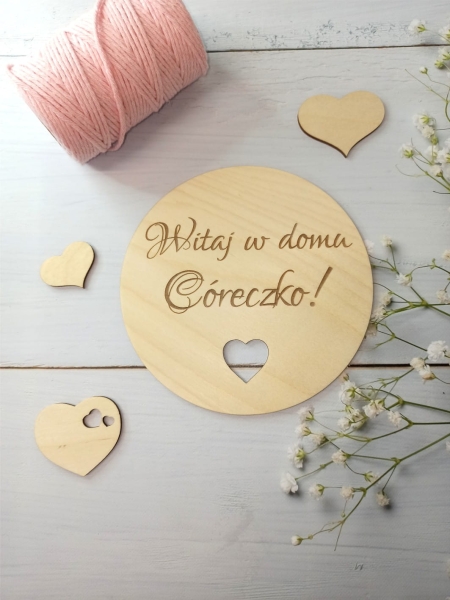 Tabliczka Witaj w domu Córeczko MegaPrezencik.pl