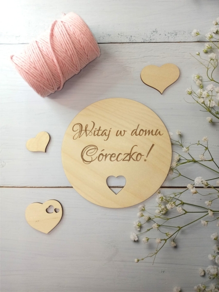 Tabliczka Witaj w domu Córeczko MegaPrezencik.pl