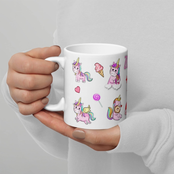 Kubek ceramiczny Jednorożec (Unicorn) Personalizowany MegaPrezencik