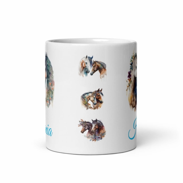 Kubek z motywem Konia i własnym imieniem MegaPrezencik