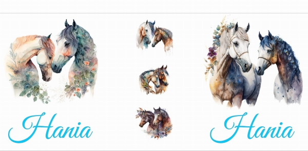 Kubek z motywem Konia i własnym imieniem MegaPrezencik