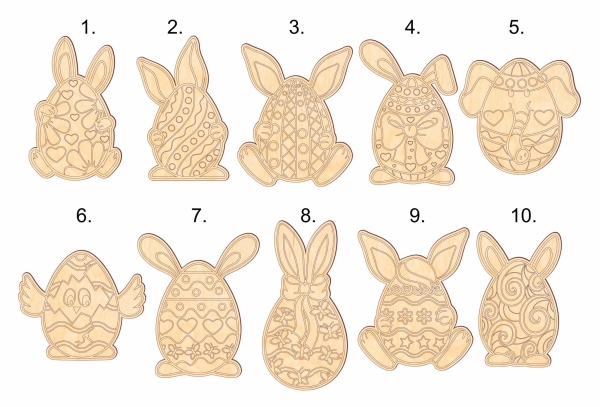 Kreatywne jajko pisanki z drewnianej sklejki. Jajko do malowania MegaPrezencik