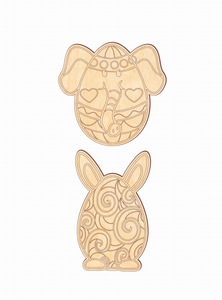 Kreatywne jajko pisanki z drewnianej sklejki. Jajko do malowania MegaPrezencik