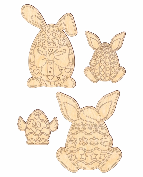 Kreatywne jajko pisanki z drewnianej sklejki. Jajko do malowania MegaPrezencik