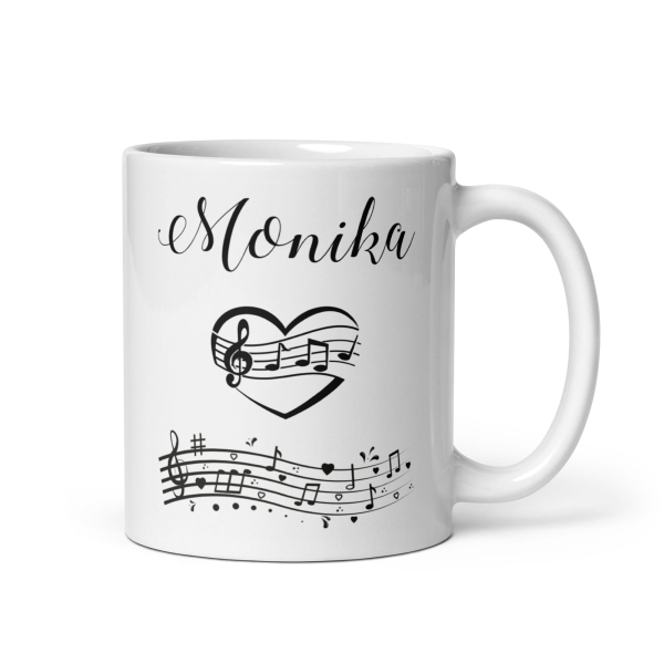 Kubek ceramiczny na prezent urodzinowy z motywem nut + IMIĘ MegaPrezencik