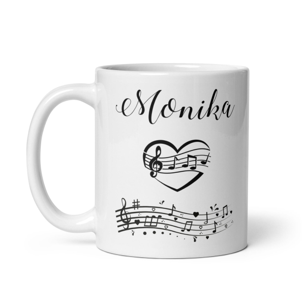 Kubek ceramiczny na prezent urodzinowy z motywem nut + IMIĘ MegaPrezencik