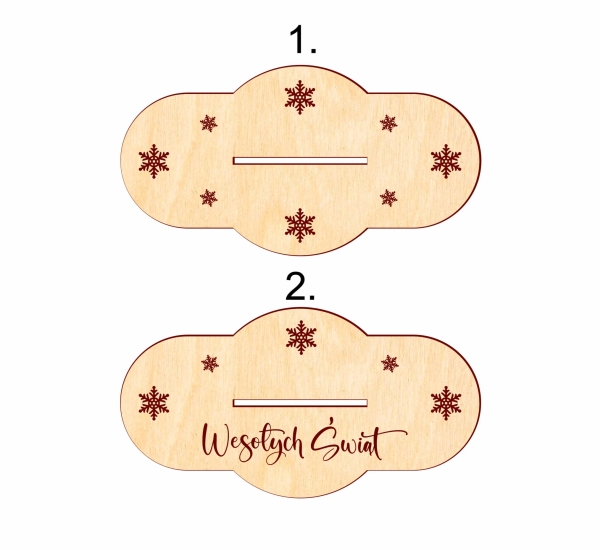 Personalizowana dekoracja świąteczna Stojąca choinka oraz bombką z imieniem MegaPrezencik