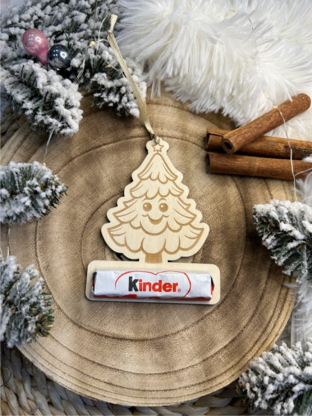 Bombki na choinkę w kształcie świątecznych postaci z miejscem na czekoladkę MegaPrezencik