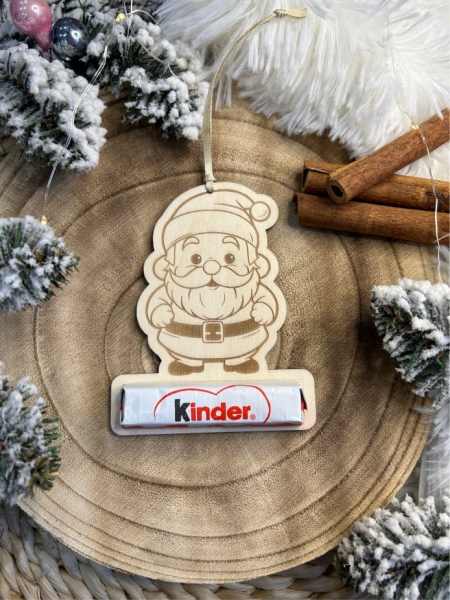 Bombki na choinkę w kształcie świątecznych postaci z miejscem na czekoladkę MegaPrezencik