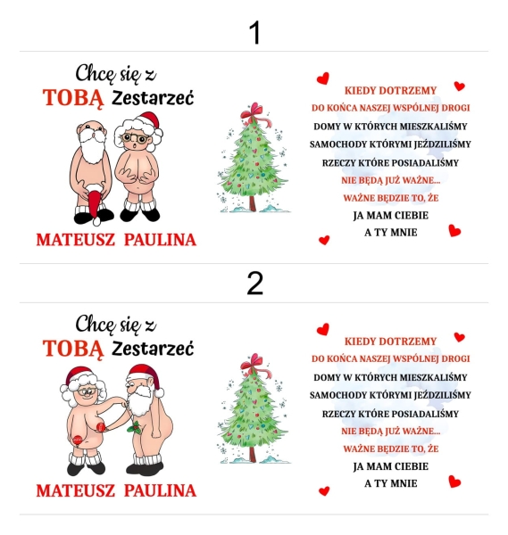 Personalizowany Śmieszny kubek z napisem Chcę się z Tobą zestarzeć MegaPrezencik