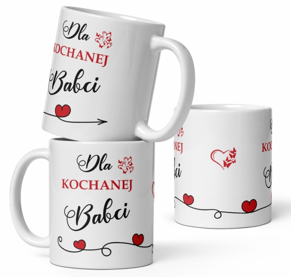Kubek na Dzień Babci i Dziadka. Kubek z napisem Dla Kochanej Babci MegaPrezencik