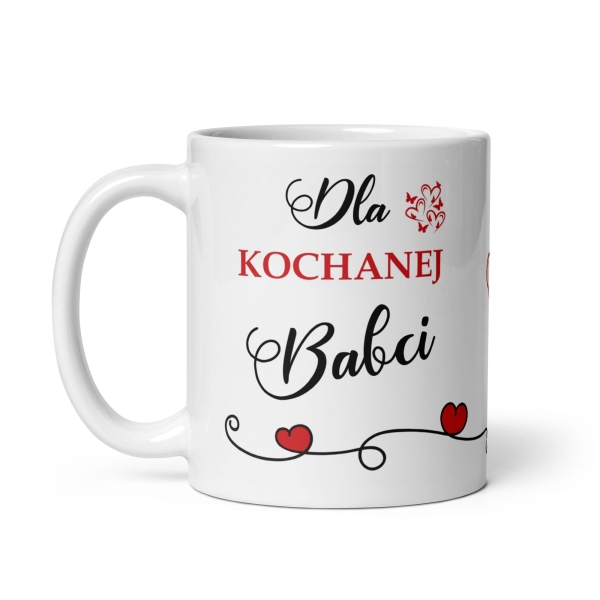 Kubek na Dzień Babci i Dziadka. Kubek z napisem Dla Kochanej Babci MegaPrezencik
