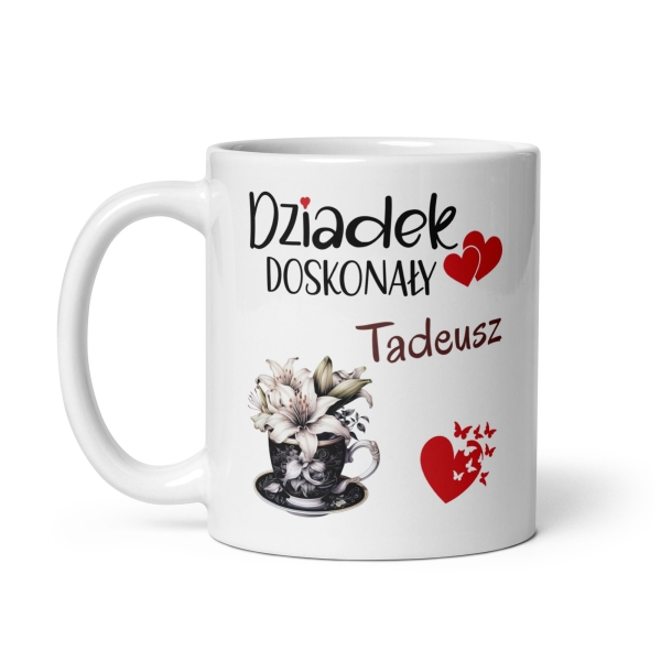 Kubek dla Dziadka z personalizacją. Kubek z napisem Dziadek Doskonały MegaPrezencik