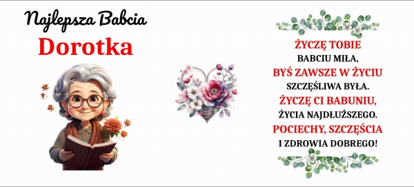 Kubek dla Babci z personalizacją. Kubek z napisem Najlepsza Babcia MegaPrezencik