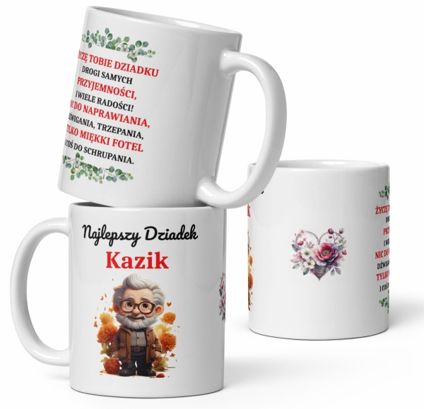 Kubek dla Dziadka z personalizacją. Kubek z napisem Najlepszy Dziadek MegaPrezencik