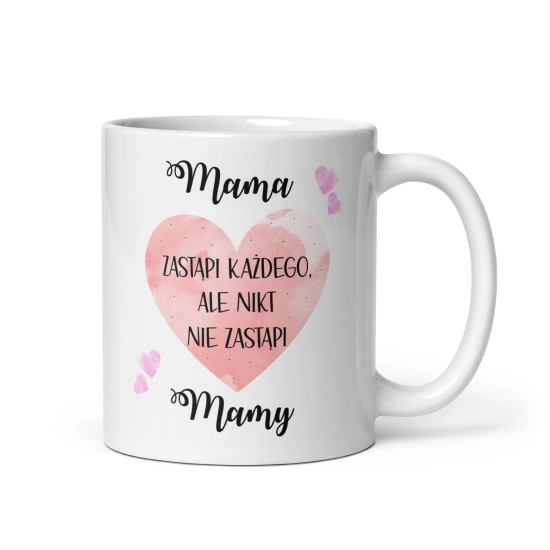 Kubek dla Mamy z napisem Mama zastąpi każdego, ale nikt nie zastąpi Mamy