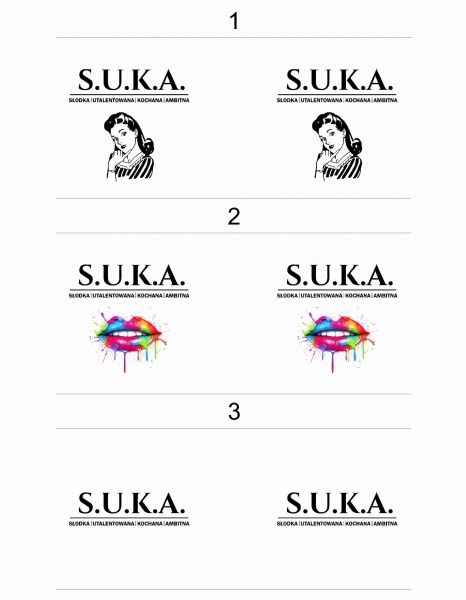 Śmieszny kubek z napisem SUKA Słodka, utalentowana, kochana i Ambitna Mega Prezencik