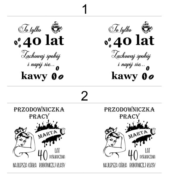 Urodzinowy Srebrny Kubek na 30, 40, 50. Personalizowany Kubek w stylu retro Mega Prezencik