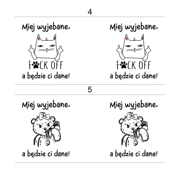 Śmieszny Kubek z uśmiechniętą minką oraz z napisem Miej wyjebane, a będzie ci dane! Mega Prezencik