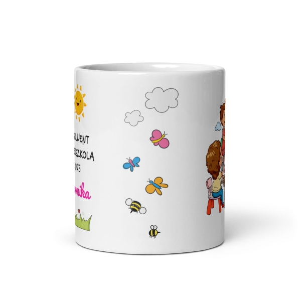 Kubek z imieniem Pasowanie na przedszkolaka, oraz kubek Absolwent przedszkola Megaprezencik