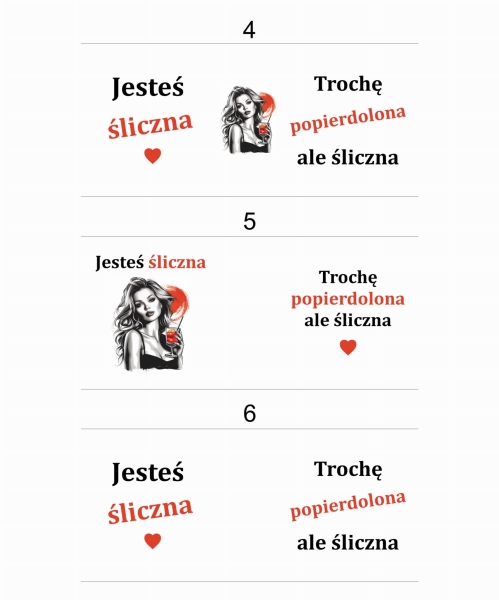 Zabawny kubek z napisem Jesteś śliczna trochę popierdolona, ale śliczna Mega Prezencik