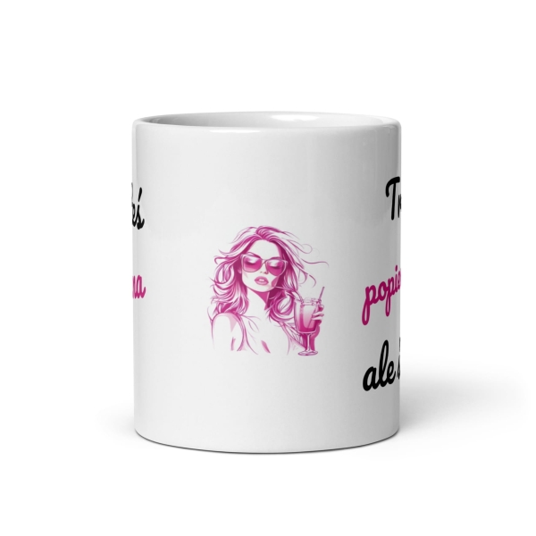 Zabawny kubek z napisem Jesteś śliczna trochę popierdolona, ale śliczna Mega Prezencik