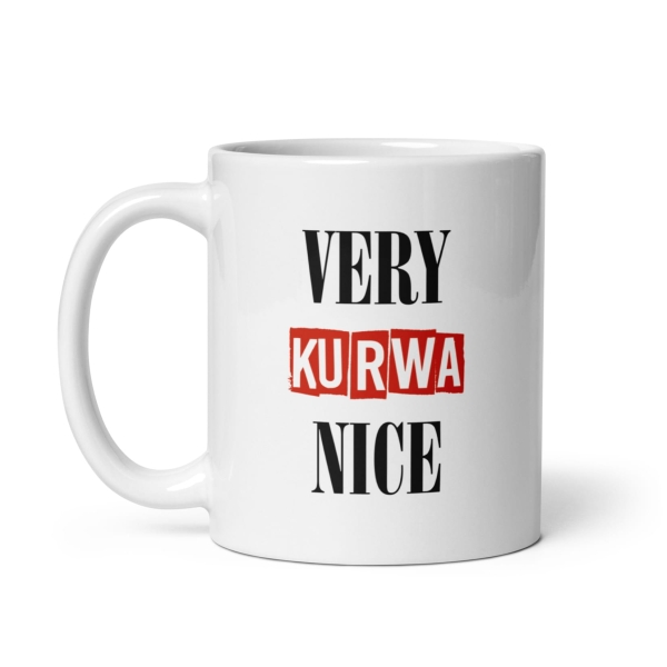 VERY KU*WA NICE śmieszny kubek do kawki z zabawnym oldskulowym napisem Mega Prezencik