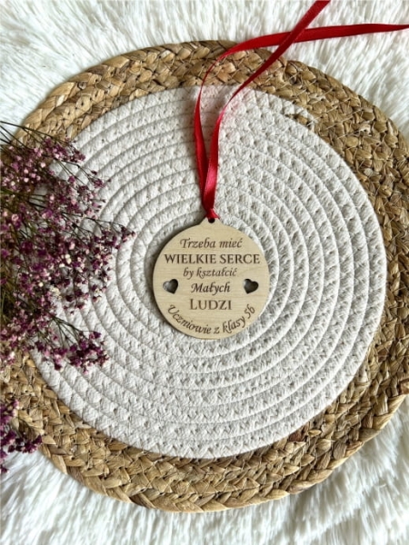 Medal na Dzień Nauczyciela ze sklejki. Super Nauczyciel Megaprezencik